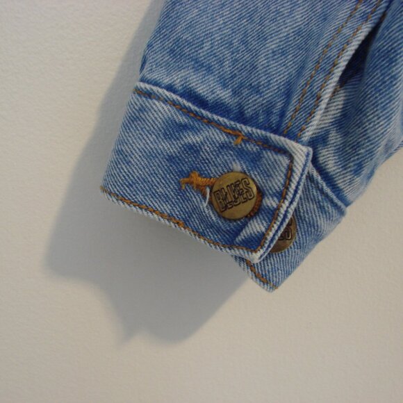 Vintage 80s 90s L.A. Blues Denim Jean Jacket Size Large - Picture 12 of 14